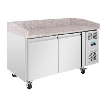 Comptoir  pizza 2 portes avec dessus en granit  428 litres