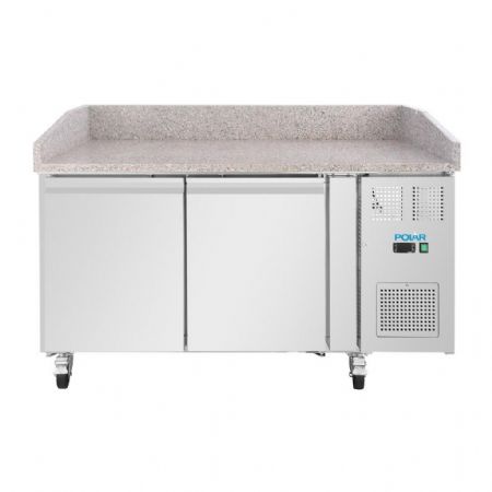 Meuble à Pizzas positif 2 portes dessus granit 428 L - Polar - UA081