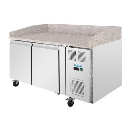 Meuble à Pizzas positif 2 portes dessus granit 428 L - Polar - UA081