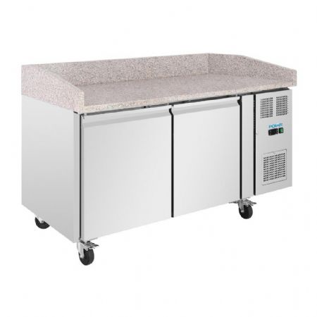Meuble à Pizzas positif 2 portes dessus granit 428 L - Polar - UA081