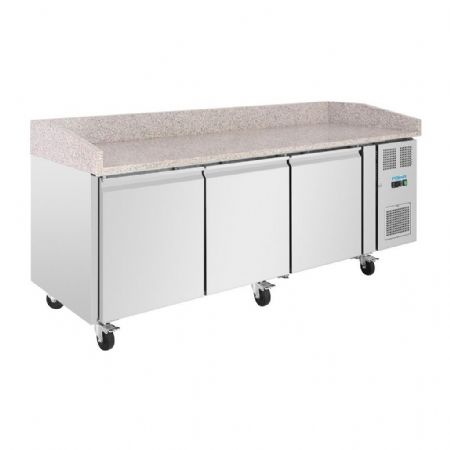Meuble à Pizzas positif 3 portes dessus granit 634 L - Polar - UA082