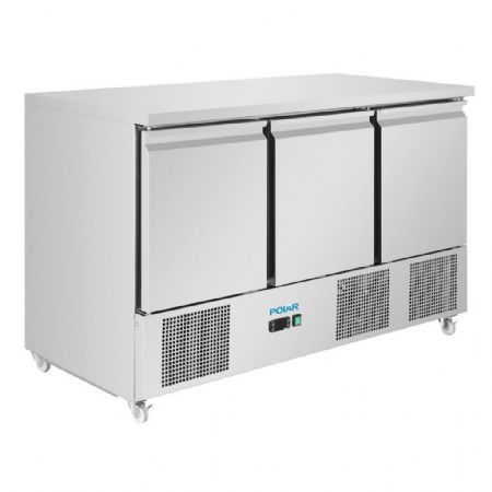 Table desserte réfrigérée positive 400 L 3 portes - Polar - UA090