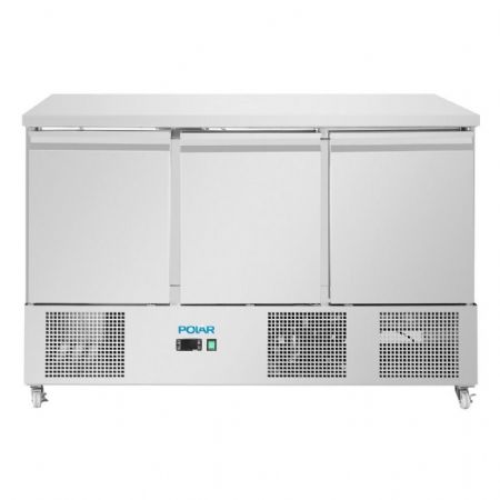 Table desserte réfrigérée positive 400 L 3 portes - Polar - UA090