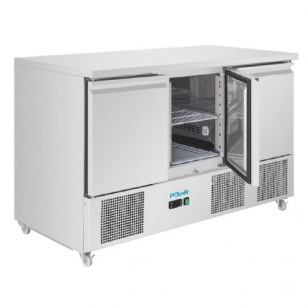 Table desserte réfrigérée positive 400 L 3 portes - Polar - UA090