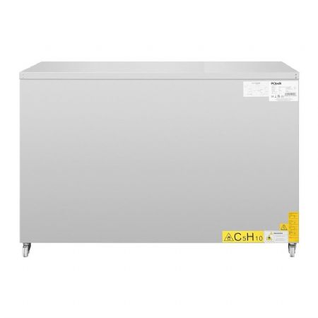 Table r�frig�r�e en inox trois portes battantes de 2 � 8�C - 400 litres