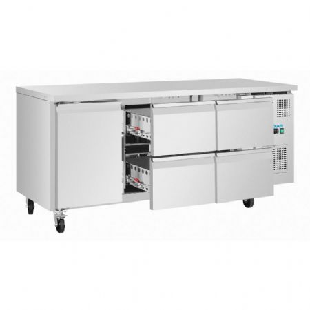 Table desserte réfrigérée positive 465 L 4 tiroirs et 1 porte - Polar - UA103