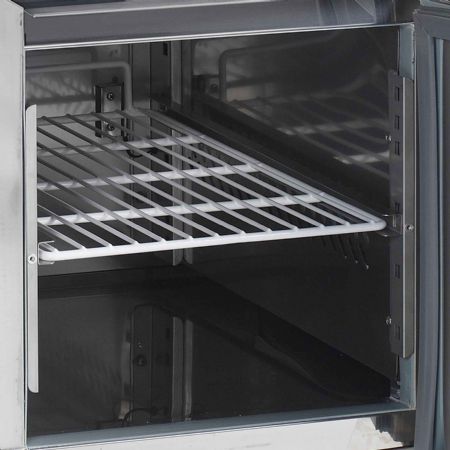 Sous-comptoir GN1/1 - 4 portes inox 350 L -2 à +8 °C - Tefcold - UC5410