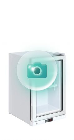 Congélateur de table 1 battant vitré plage de température -22/-18°C volume utile 90 L