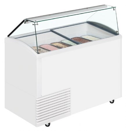 Vitrine réfrigérée de glacier -20 à -14 °C blanc 342 L - Tefcold - UDRS10