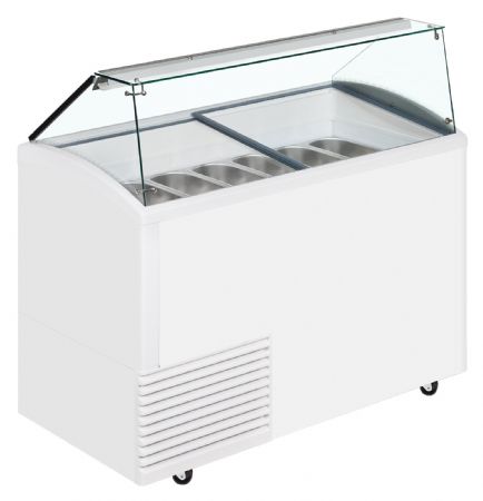 Vitrine réfrigérée de glacier -20 à -14 °C blanc 342 L - Tefcold - UDRS10