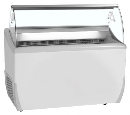 Vitrine réfrigérée de glacier -20 à -14 °C blanc 264 L - Tefcold - UDRS7