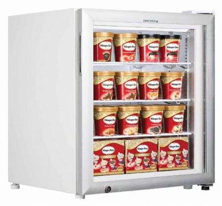 Congélateur à poser blanc 1 porte vitrée négatif - Tefcold - UF100G