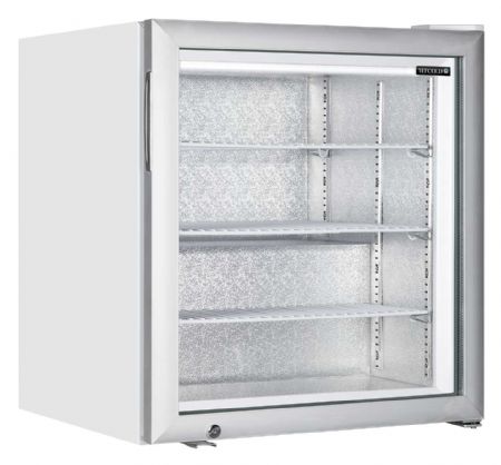 Congélateur à poser blanc 1 porte vitrée négatif - Tefcold - UF100G