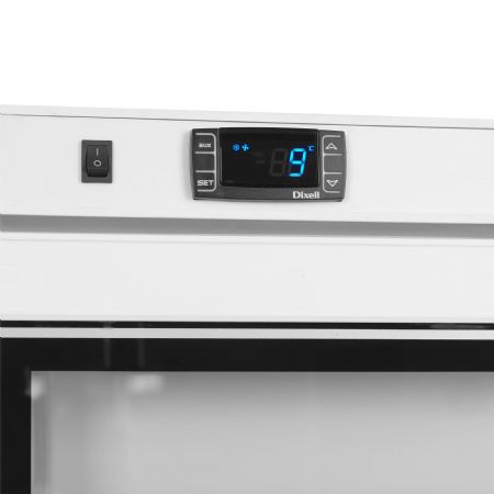 Congélateur à poser verticaux de vitrine blanc 1 porte vitrée - Tefcold - UF200VGW