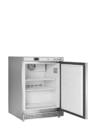 Mini armoire conglateur professionnelle inox avec une porte pleine 120 L - 600 x 600 x 850 mm