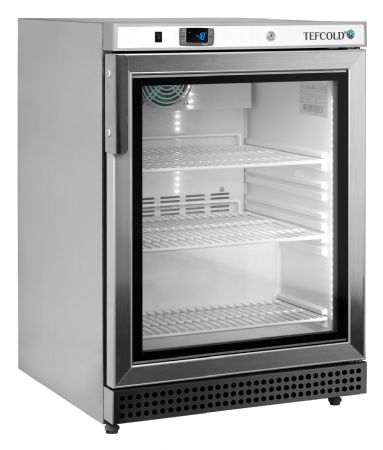 Congélateur à poser verticaux de vitrine Blanc 1 porte vitrée - Tefcold - UF200VSG