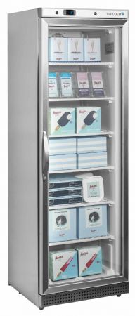 Armoire réfrigérée négative congélateur vertical 1 porte vitrée chauffée Blanche - Tefcold - UF400SG
