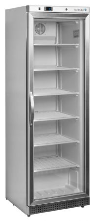 Armoire réfrigérée négative congélateur vertical 1 porte vitrée chauffée Blanche - Tefcold - UF400SG