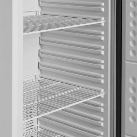 Armoire conglateur professionnelle ventile blanche avec une porte pleine 340 litres - 600 x 585 x 1855 mm