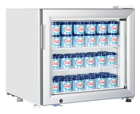 Congélateur à poser Blanc 1 porte vitrée négatif - Tefcold - UF50G
