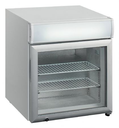 Congélateur à poser blanc 1 porte vitrée 48 L -24 à -12 °C - Tefcold - UF50GCP