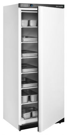 Armoire congélateur professionnelle de stockage GN2/1 - 1 porte pleine blanc - Tefcold - UF600