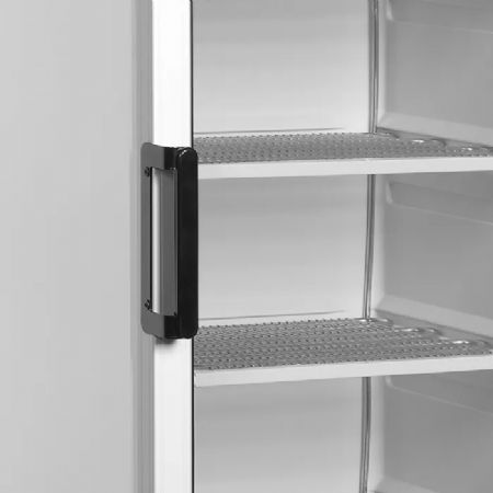 Conglateur vitr vertical pour supermarch 300 L Blanc avec canope - 595x640x1980 mm