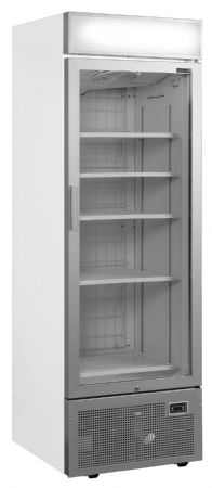 Armoire réfrigérée négative congélateur vertical de vitrine 1 porte vitrée - Tefcold - UFSC1450GCP NF Silver