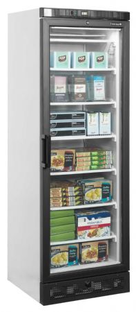 Armoire réfrigérée négative congélateur vertical 1 porte vitrée chauffée Blanc - Tefcold - UFSC371G