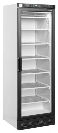 Armoire réfrigérée négative congélateur vertical 1 porte vitrée chauffée Blanc - Tefcold - UFSC371G