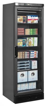 Congélateur vitré noire 1 porte vitrée chauffée - Tefcold - UFSC371G Black