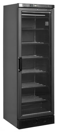 Congélateur vitré noire 1 porte vitrée chauffée - Tefcold - UFSC371G Black