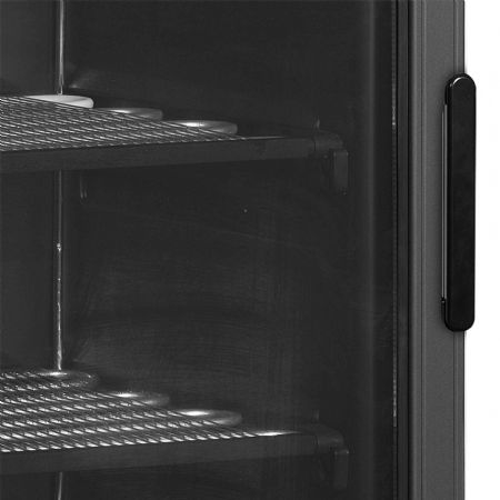 Armoire réfrigérée négative ouverture vers la gauche 1 porte vitrée chauffée - Tefcold - UFSC371G Black L/H