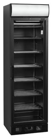 Congélateur vitré noire 1 porte vitrée chauffée - Tefcold - UFSC371GCP Black