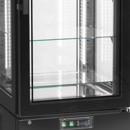Armoire réfrigérée vitrée (froid positive) 1 porte vitrée noir 248 L +2 à +8 °C - Tefcold - UPD400-C