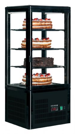 Armoire réfrigérée vitrine pour comptoir positive Noire - Tefcold - UPD80-BLACK