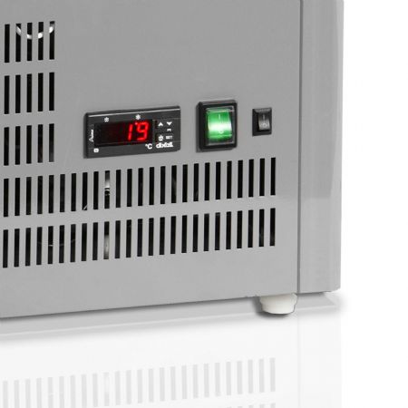 Armoire réfrigérée vitrine pour comptoir Grise positive - Tefcold - UPD80-GREY