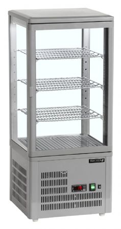 Armoire réfrigérée vitrine pour comptoir Grise positive - Tefcold - UPD80-GREY
