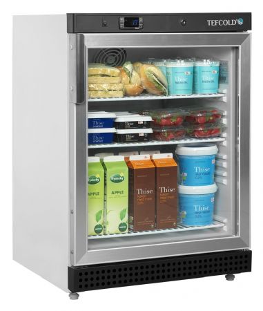 Réfrigérateur vitré blanche positive 1 porte vitrée - Tefcold - UR200G