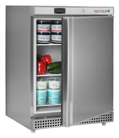 Refroidisseur de stockage 1 porte pleine Blanche positive - Tefcold - UR200X1