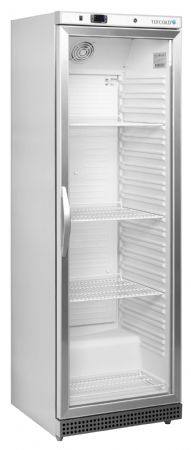 Réfrigérateur vitré 1 porte vitrée Blanche positive - Tefcold - UR400SG