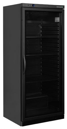 Réfrigérateur vitré GN2/1 - 1 porte vitrée noir 570 L +2 à +10 °C - Tefcold - UR600BG