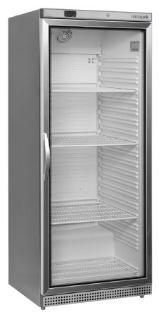 Réfrigérateur vitré GN2/1 - 1 porte vitrée inox 570 L +2 à +10 °C - Tefcold - UR600SG