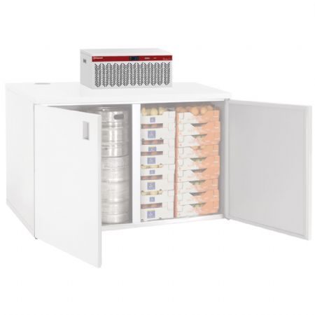 Chambre froide petit volume démontable Unité frigorifique 2 portes, capacité 675x495x305 mm sans groupe température positive - Diamond - URA/P3-R2
