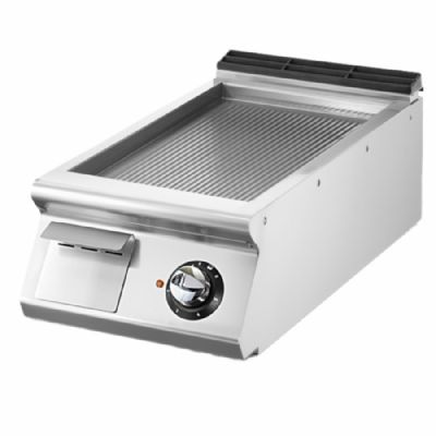 Plancha �lectrique surface nervur�e chrom�e triphas� surface 335x530 mm