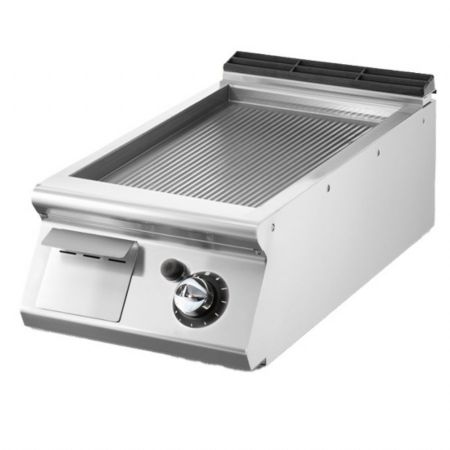 Plaque à snacker pro profondeur 700 gaz surface nervurée chromée 7 kW - Virtus - V7040FTRGVCRT Plaque à snacker pro profondeur 700 gaz surface nervurée chromée 7 kW - Virtus - V7040FTRGVCRT