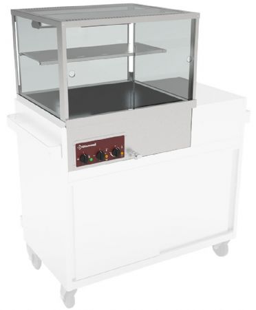 Bain-marie panoramique 2 bacs GN 1/1 700x650x675 mm - Diamond Promo - VBME-2X