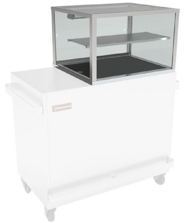 Bain-marie panoramique 2 bacs GN 1/1 700x650x675 mm - Diamond Promo - VBME-2X