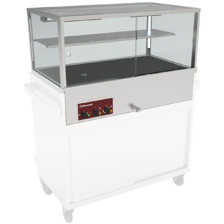 Bain-marie panoramique capacité 3 GN 1/1 1030x650x675 mm - Diamond Promo - VBME-3X