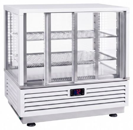 Vitrine chauffante de comptoir 60 L blanche longueur 600 mm - Sofraca - VC600B